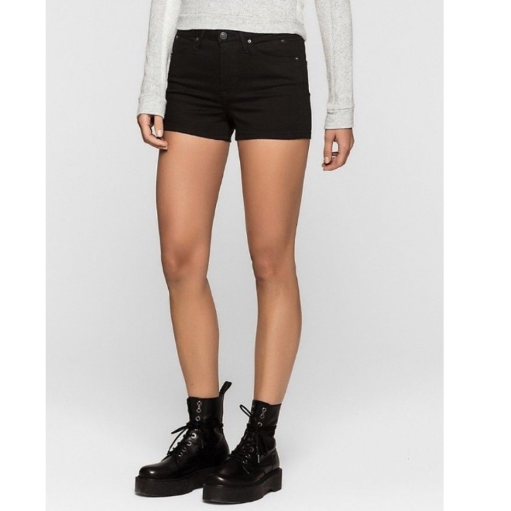 Calvin Klein Black Denim Shorts Size 6